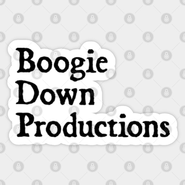 Boogie Down Productions - Classic 80s Hip Hop Sticker by  hal mafhoum?